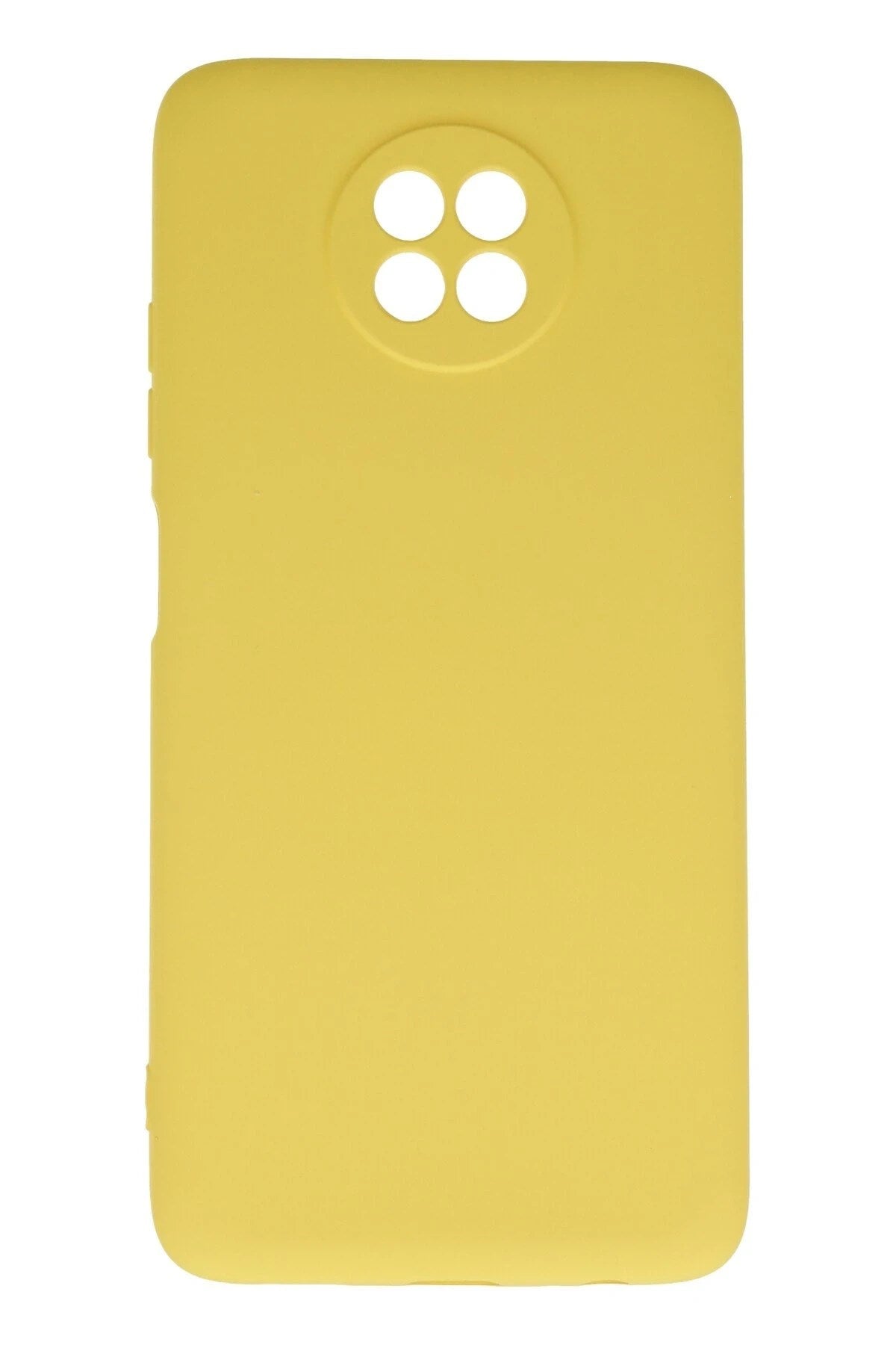 Mey İthalat® Redmi Note 9 5G Kılıf Nano içi Kadife Silikon - Sarı