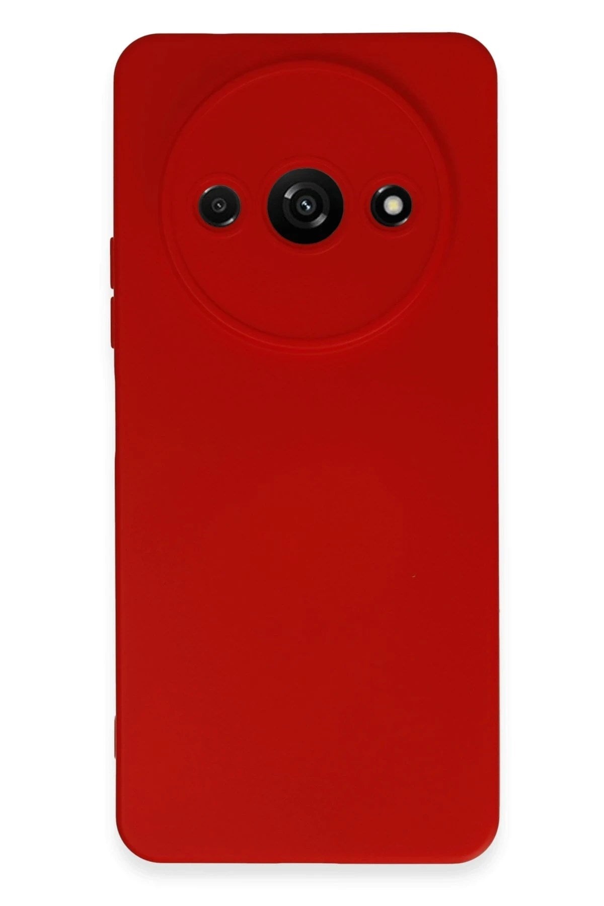 Mey İthalat® Redmi A3 4G Kılıf Nano içi Kadife Silikon - Kırmızı