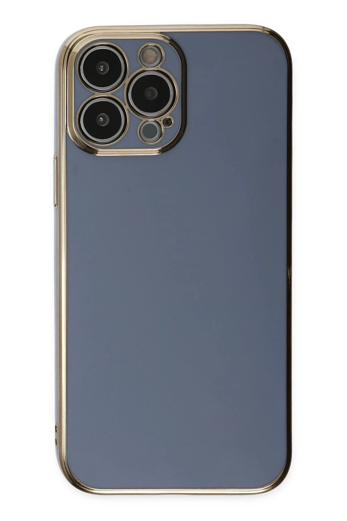Mey İthalat® iPhone 14 Pro Kılıf Volet Silikon - Mavi