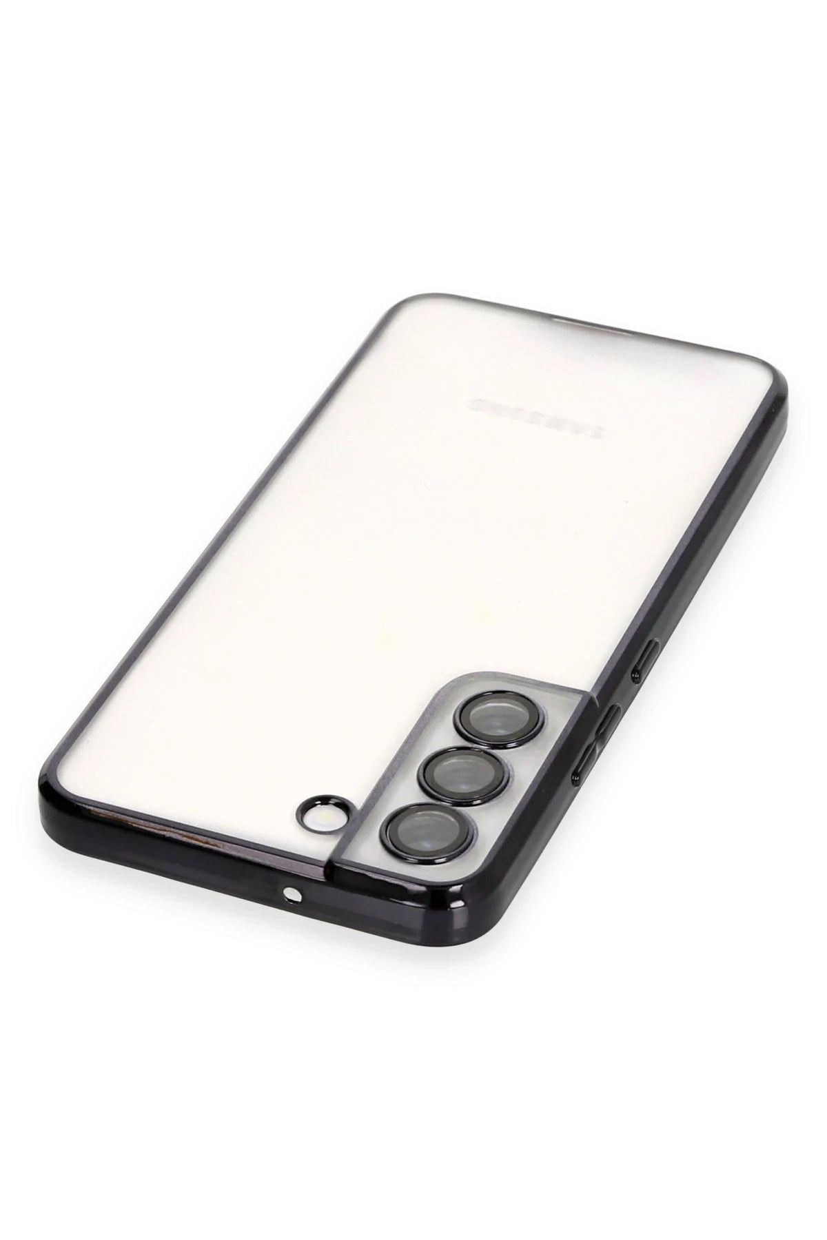 Mey İthalat® Samsung Galaxy S22 Kılıf Lensli Silikon - Siyah