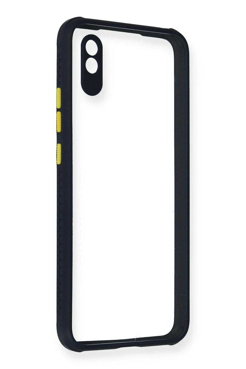 Mey İthalat® Redmi 9A Kılıf Miami Şeffaf Silikon - Lacivert