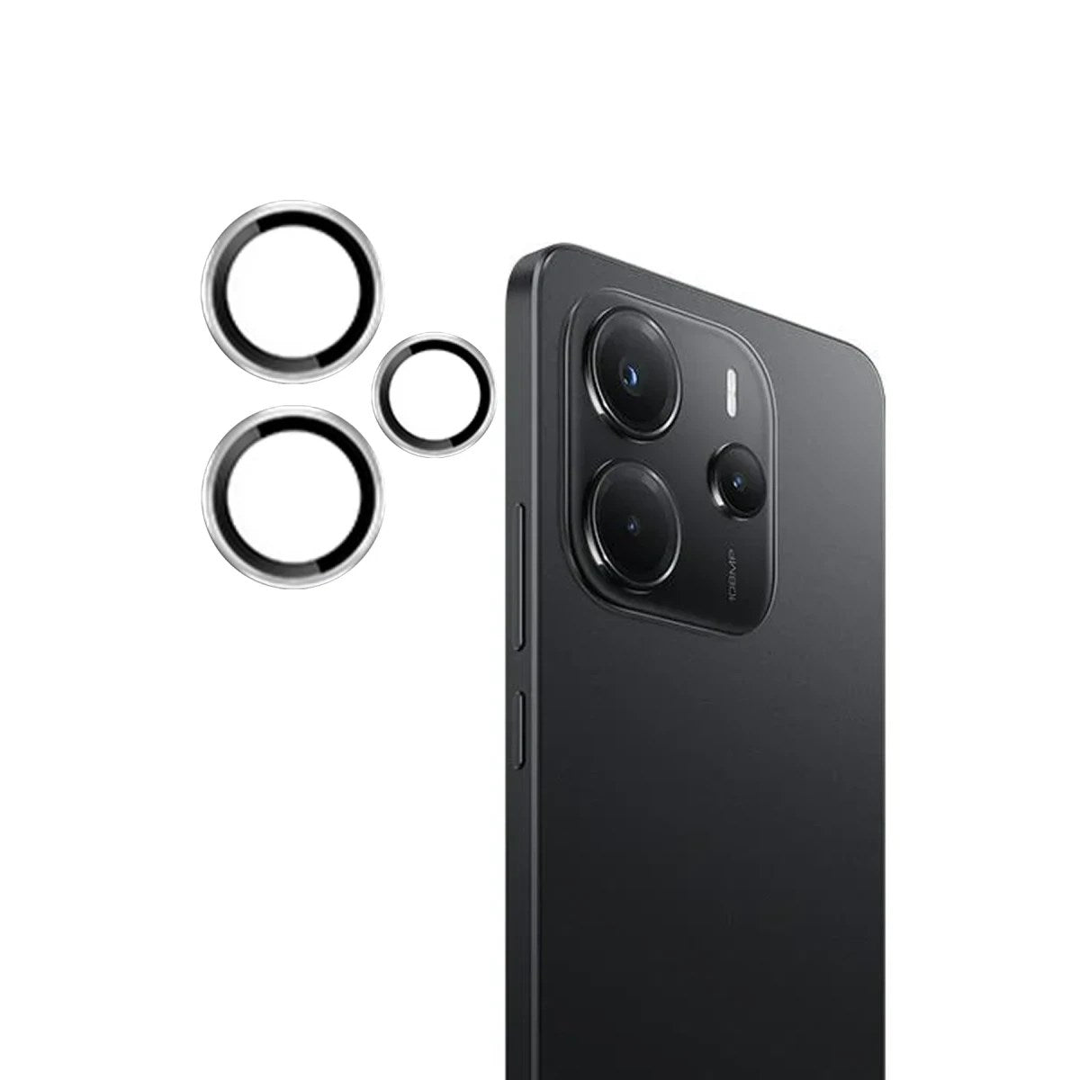 Mey İthalat® Redmi Note 14 4G PVD Metal Kamera Lens - Gümüş