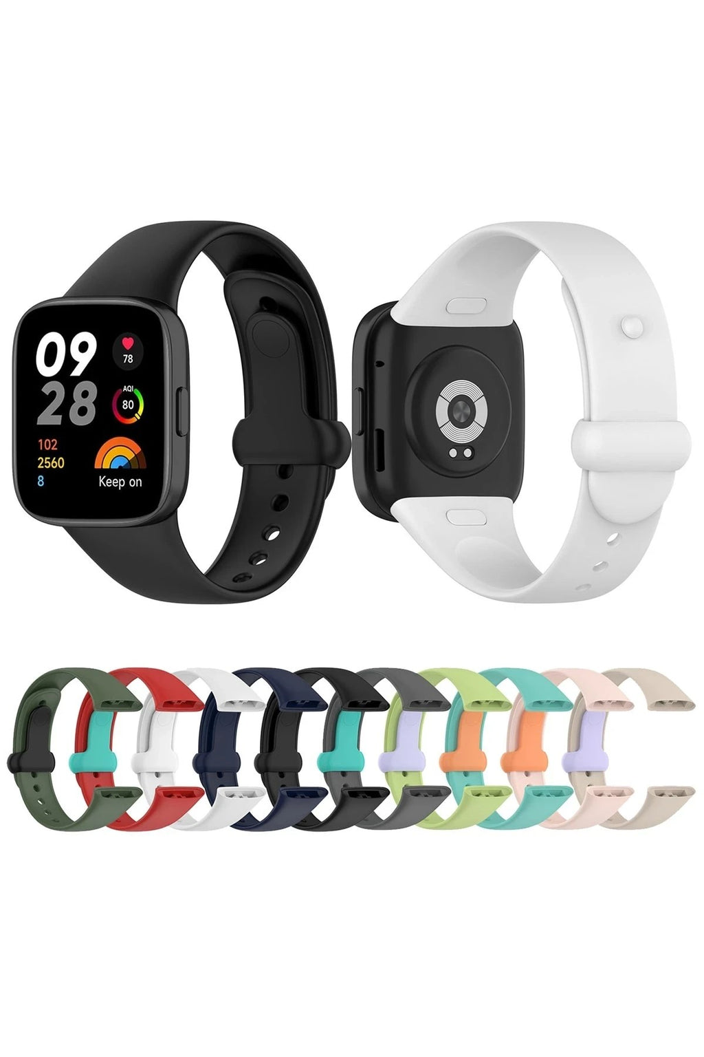 Mey İthalat® Redmi Watch 3 Origin Silikon Kordon - Bej