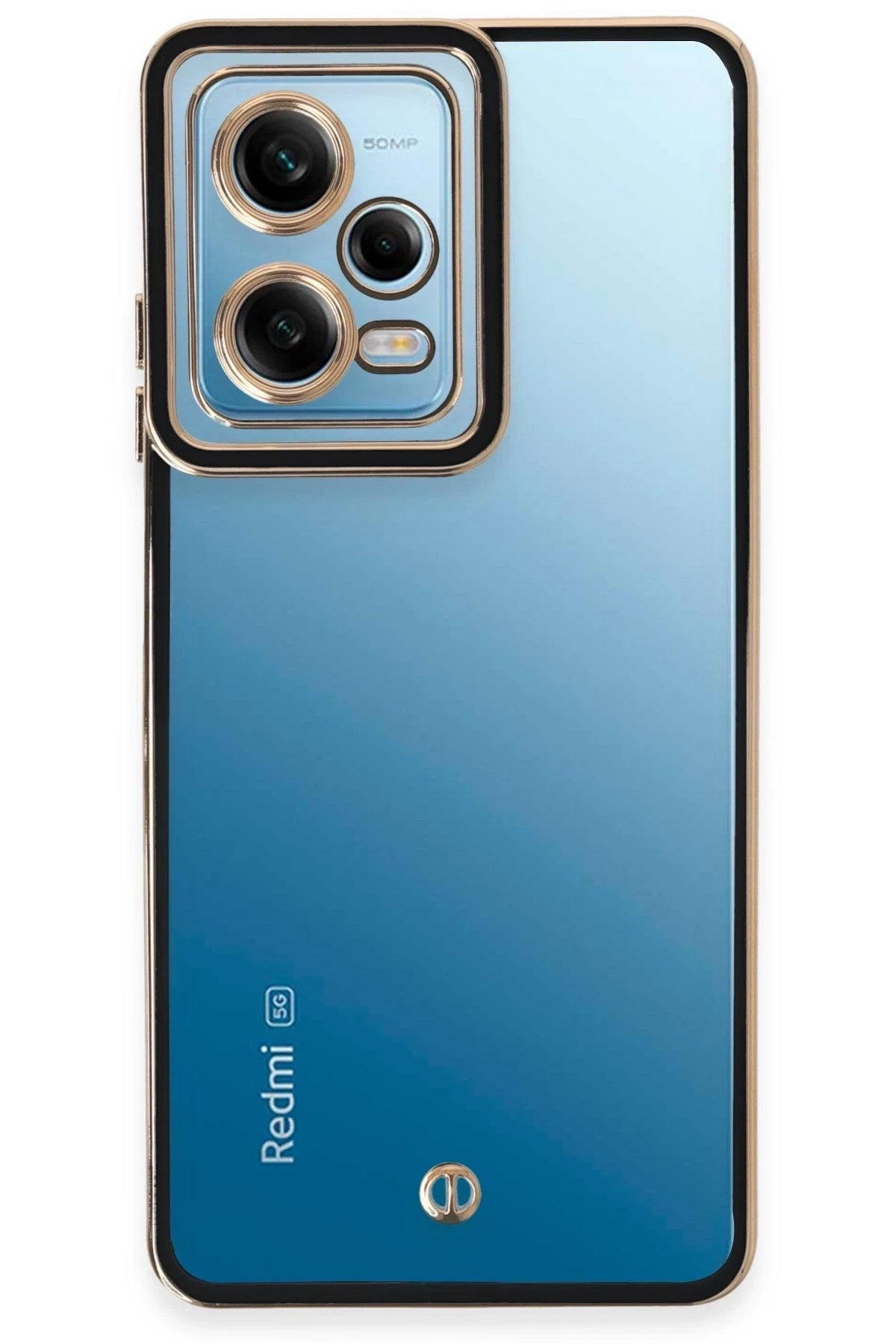 Mey İthalat® Redmi Note 12 5G Kılıf Liva Lens Silikon - Siyah