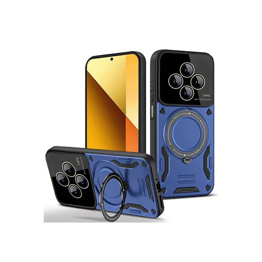 Mey İthalat® Redmi 14C Kılıf Joy Lens Standlı Kapak - Lacivert