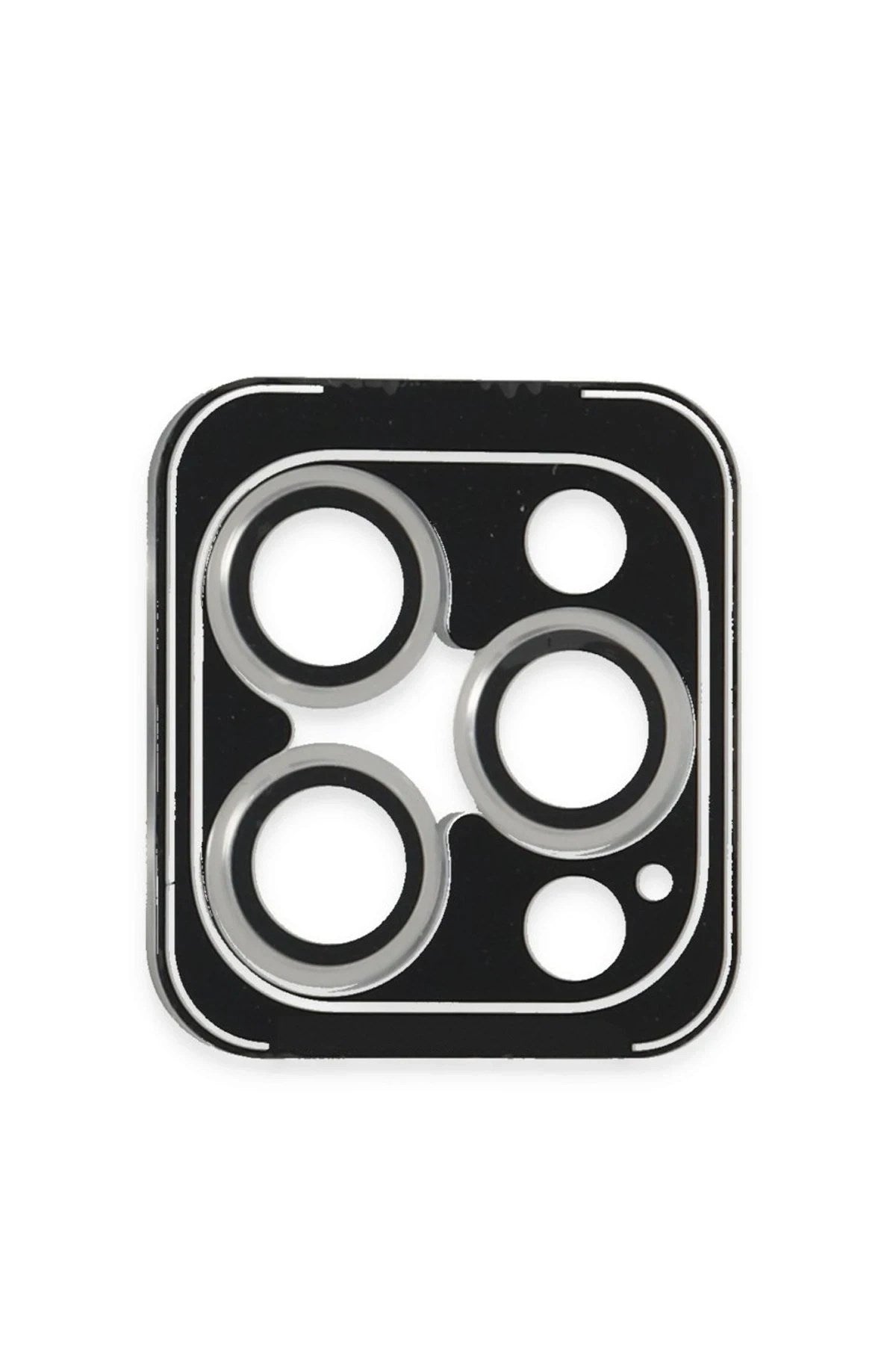 Mey İthalat® iPhone 16 Pro Max PVD Metal Kamera Lens - Gümüş