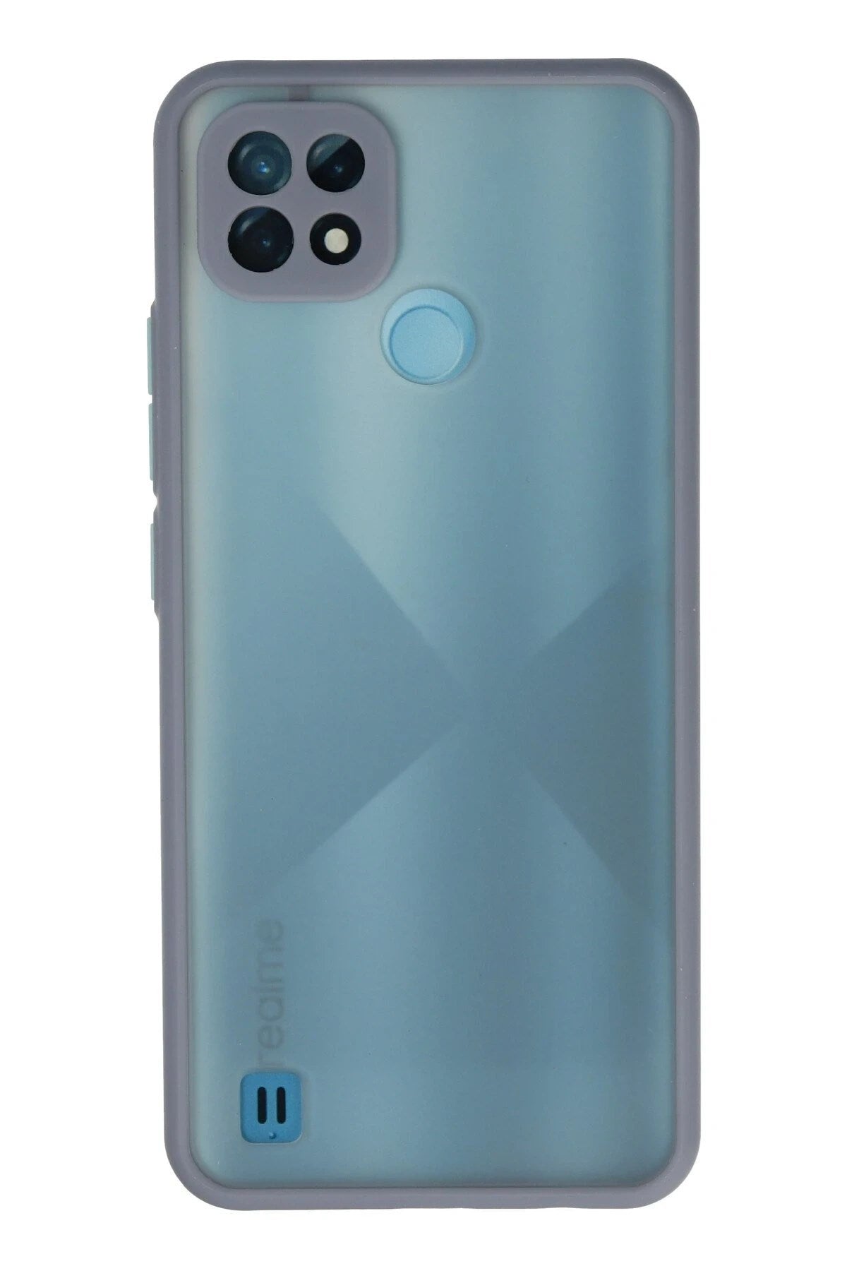 Mey İthalat® Realme C21 Kılıf Montreal Silikon Kapak - Gri