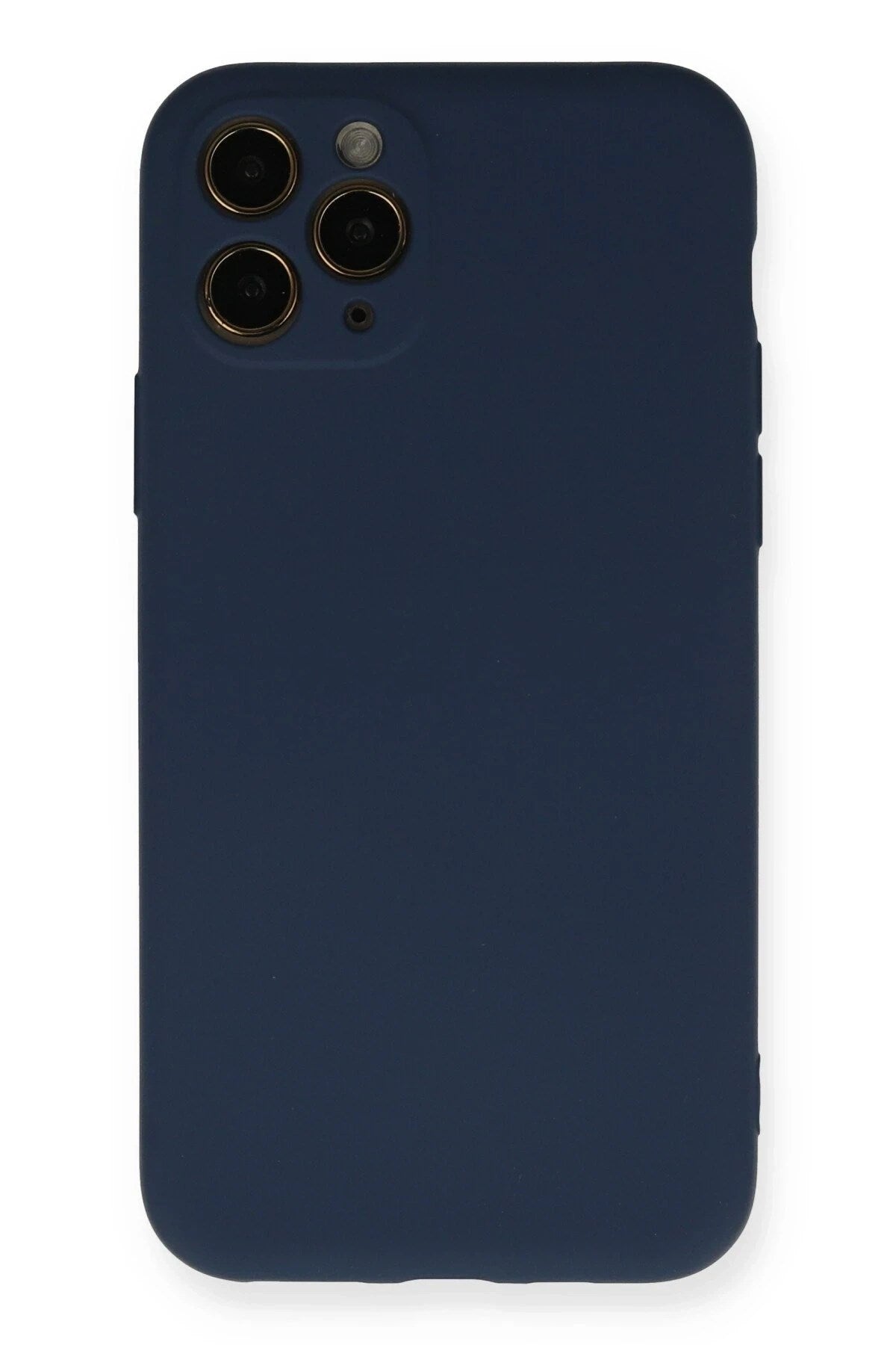 Mey İthalat® iPhone 11 Pro Kılıf Nano içi Kadife Silikon - Lacivert
