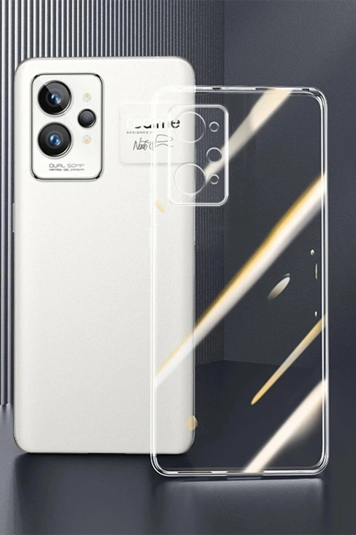 Mey İthalat® Realme GT2 Pro 5G Kılıf Lüx Şeffaf Silikon