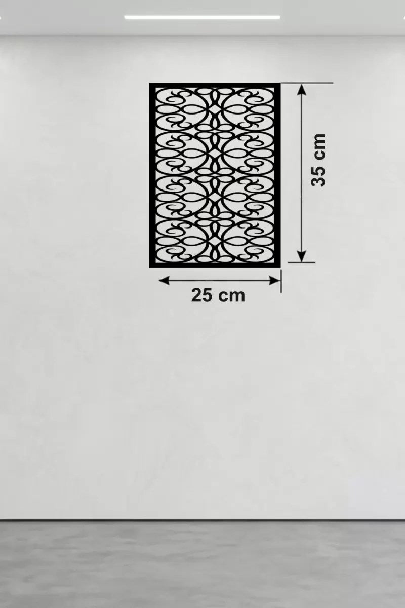 Mey İthalat® Sarmaşık ve Yaprak Motifli Ahşap Duvar Tablosu - 25x35 cm Lazer Kesim Dekoratif Pano