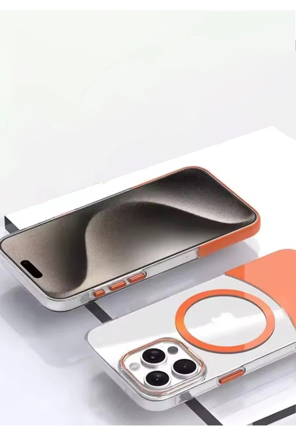 Mey İthalat® iPhone 15 Pro PC Suit Magsafe Kapak - Siyah