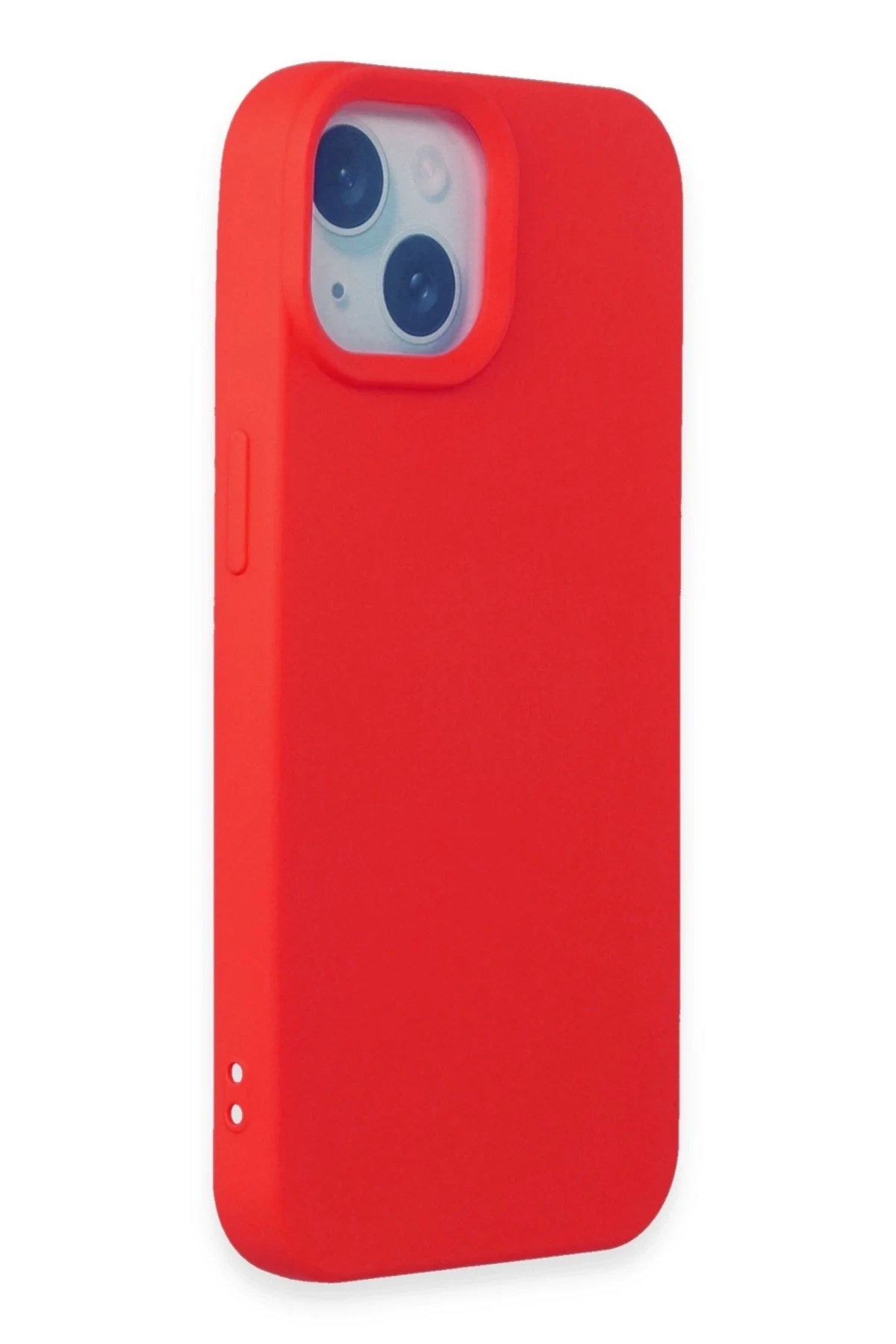 Mey İthalat® iPhone 15 Kılıf Nano içi Kadife Silikon - Kırmızı