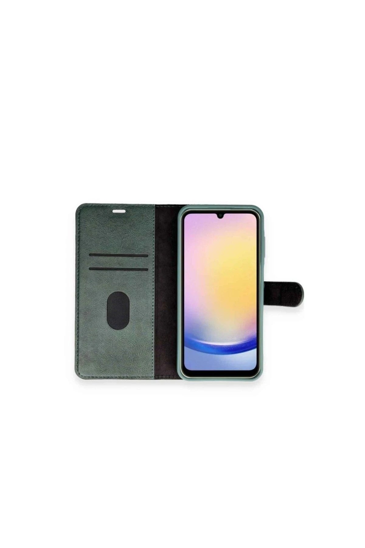 Mey İthalat® Samsung Galaxy M34 5G Kılıf Trend S Plus Kapaklı Kılıf - Yeşil