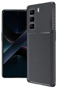 Mey İthalat® İnfinix Hot 50 4G Kılıf Auto Focus Karbon Kapak - Siyah