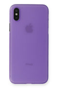 Mey İthalat® iPhone XS Max Kılıf PP Ultra İnce Kapak - Mor