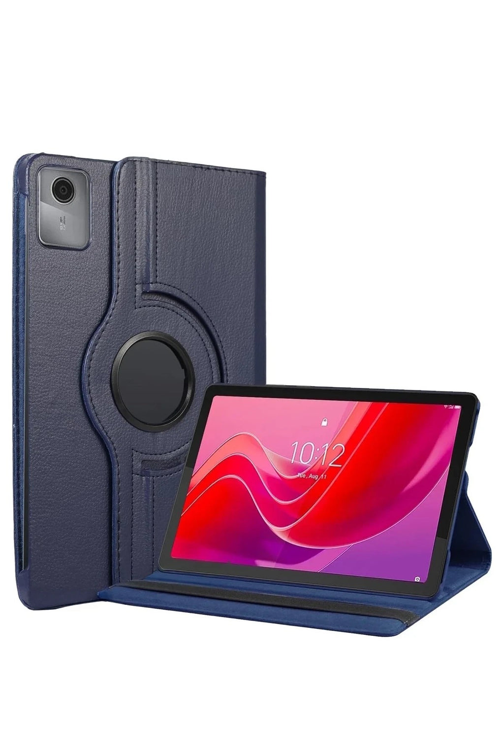 Mey İthalat® Lenovo Tab M11 TB330FU 360 Tablet Deri Kılıf - Lacivert
