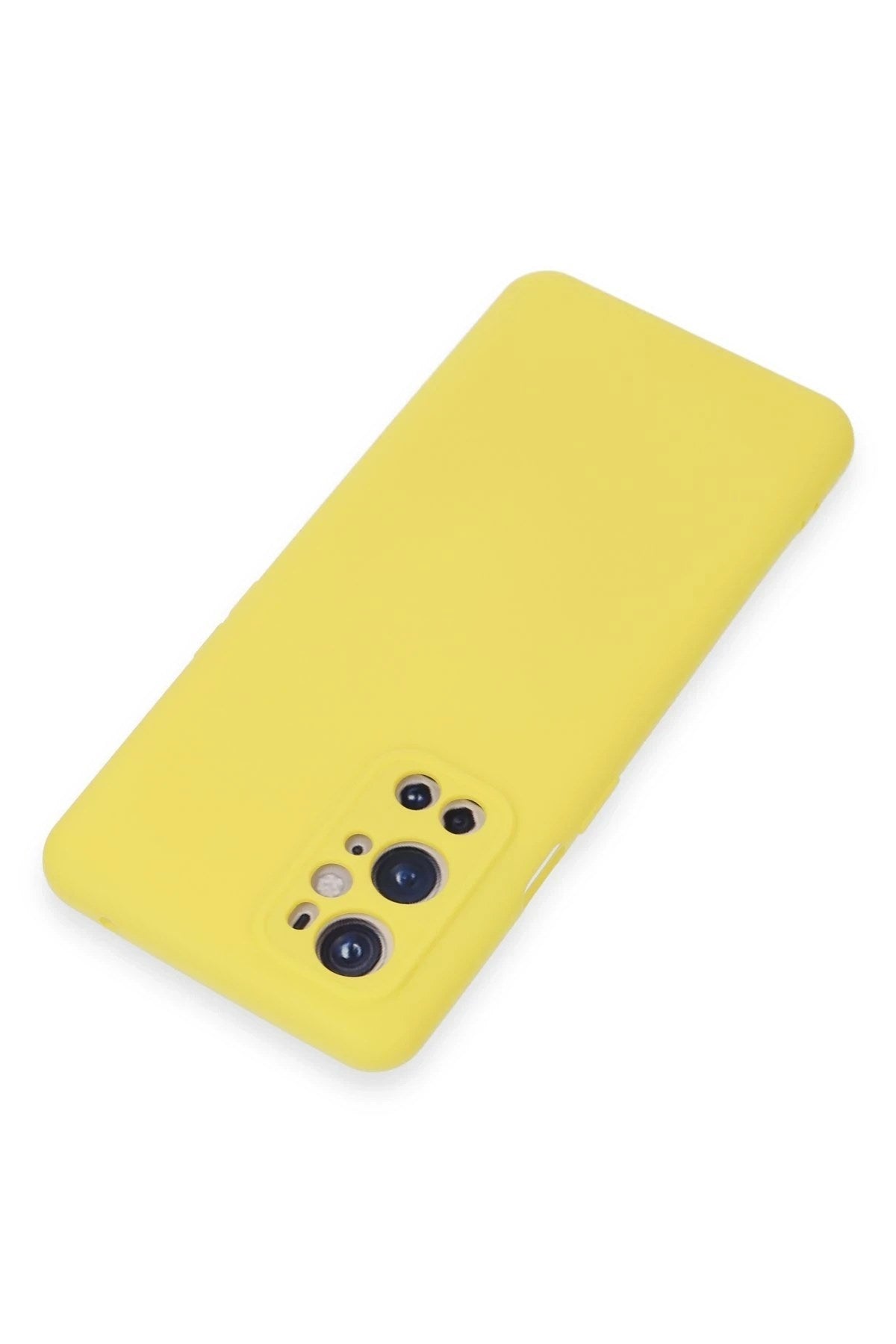 Mey İthalat® One Plus 9 Pro Kılıf Nano içi Kadife Silikon - Sarı