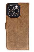 Mey İthalat® iPhone 16 Pro Kılıf Trend S Plus Kapaklı Kılıf - Taba