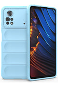 Mey İthalat® Poco X4 Pro 5G Kılıf Optimum Silikon - Sky Blue