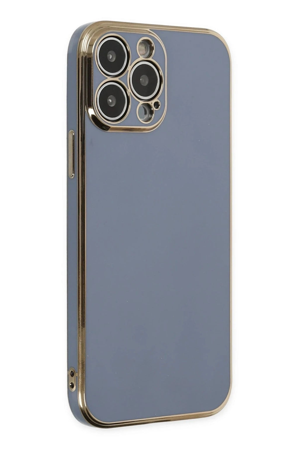 Mey İthalat® iPhone 15 Pro Max Kılıf Volet Silikon - Mavi