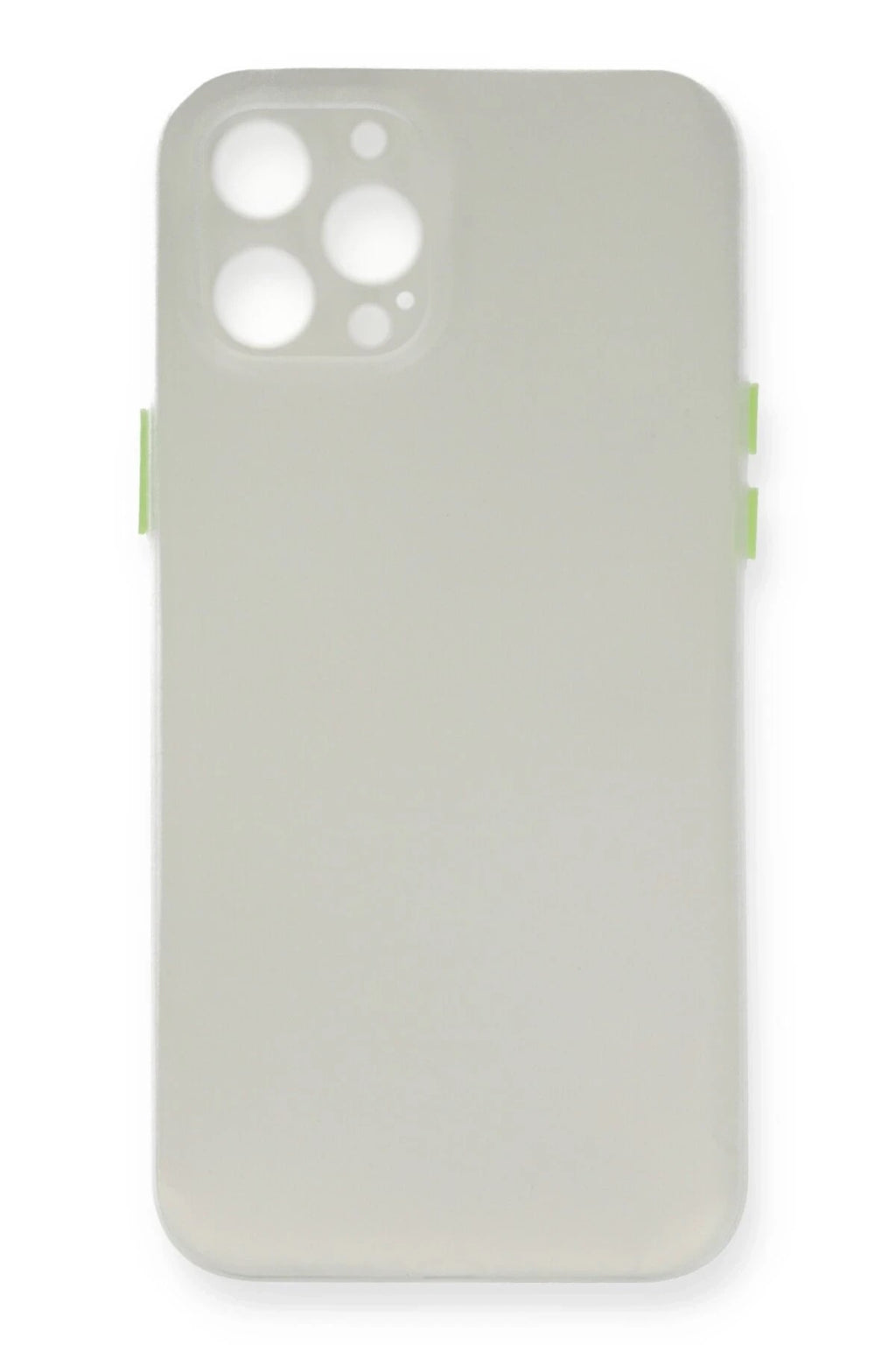 Mey İthalat® iPhone 12 Pro Kılıf PP Ultra İnce Kapak - Beyaz