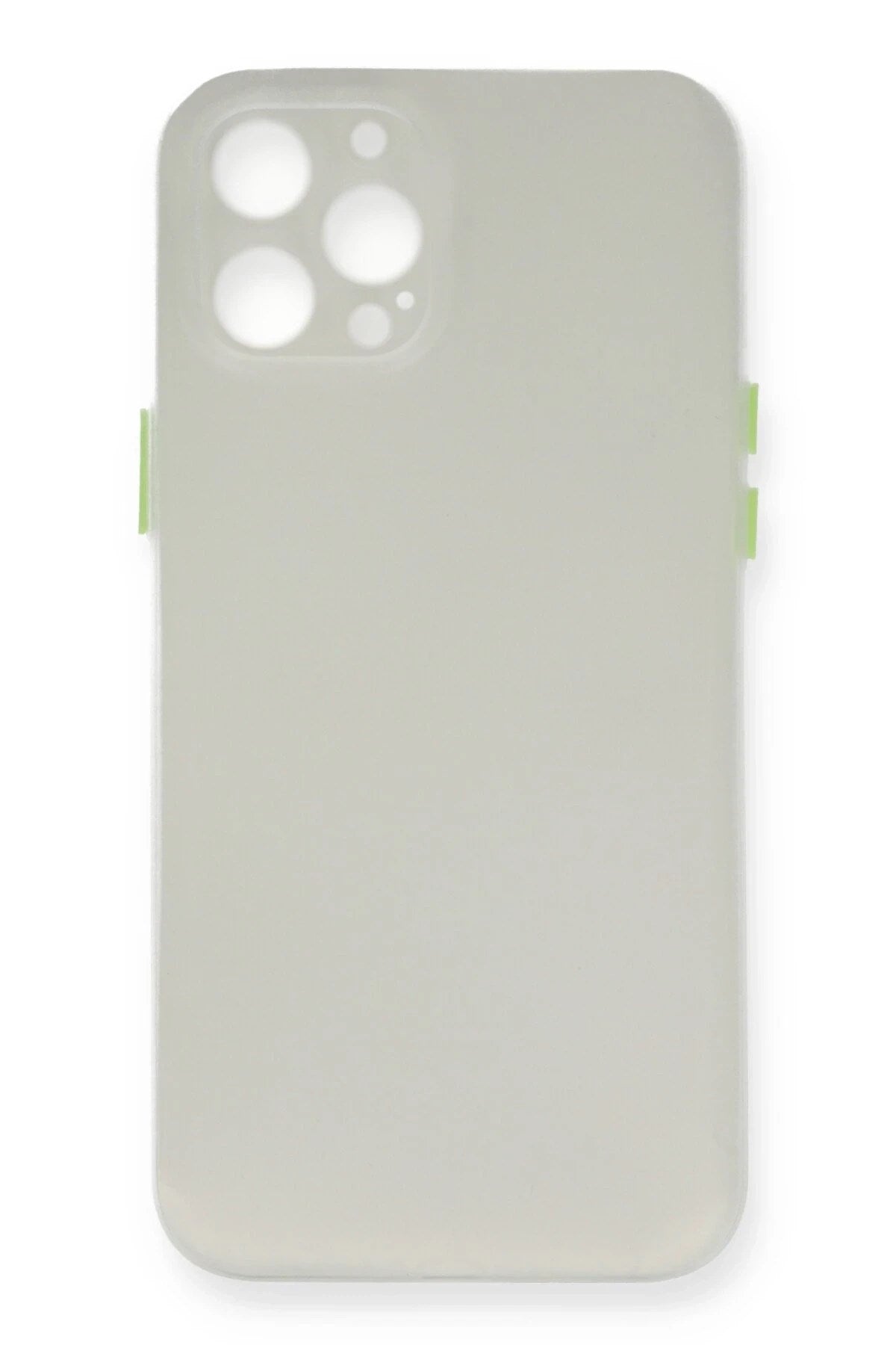 Mey İthalat® iPhone 12 Pro Kılıf PP Ultra İnce Kapak - Beyaz