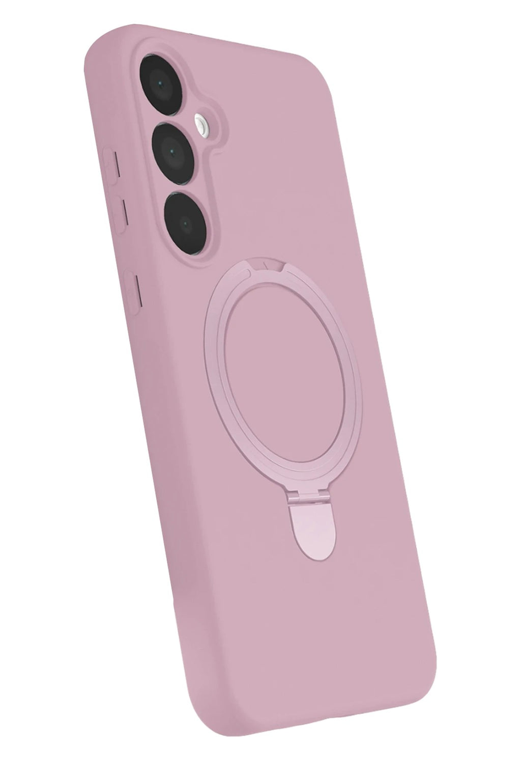 Mey İthalat® Samsung Galaxy A35 5G Regal Magsafe Standlı Kapak - Açık Pembe