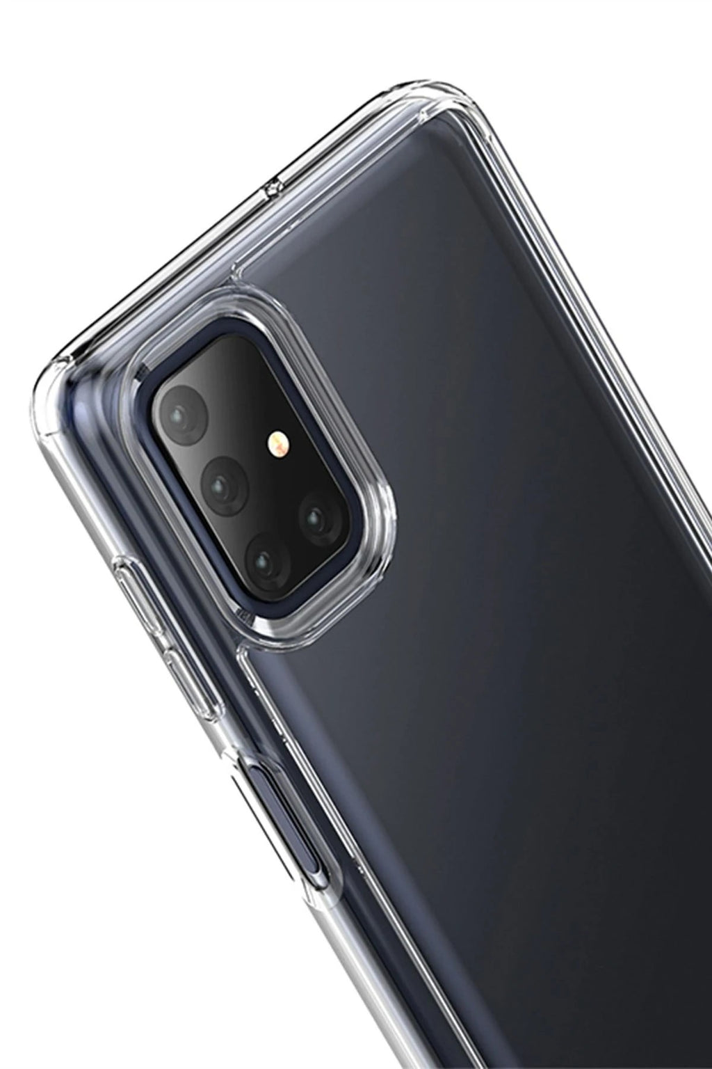 Mey İthalat® Samsung Galaxy M51 Kılıf Lüx Şeffaf Silikon