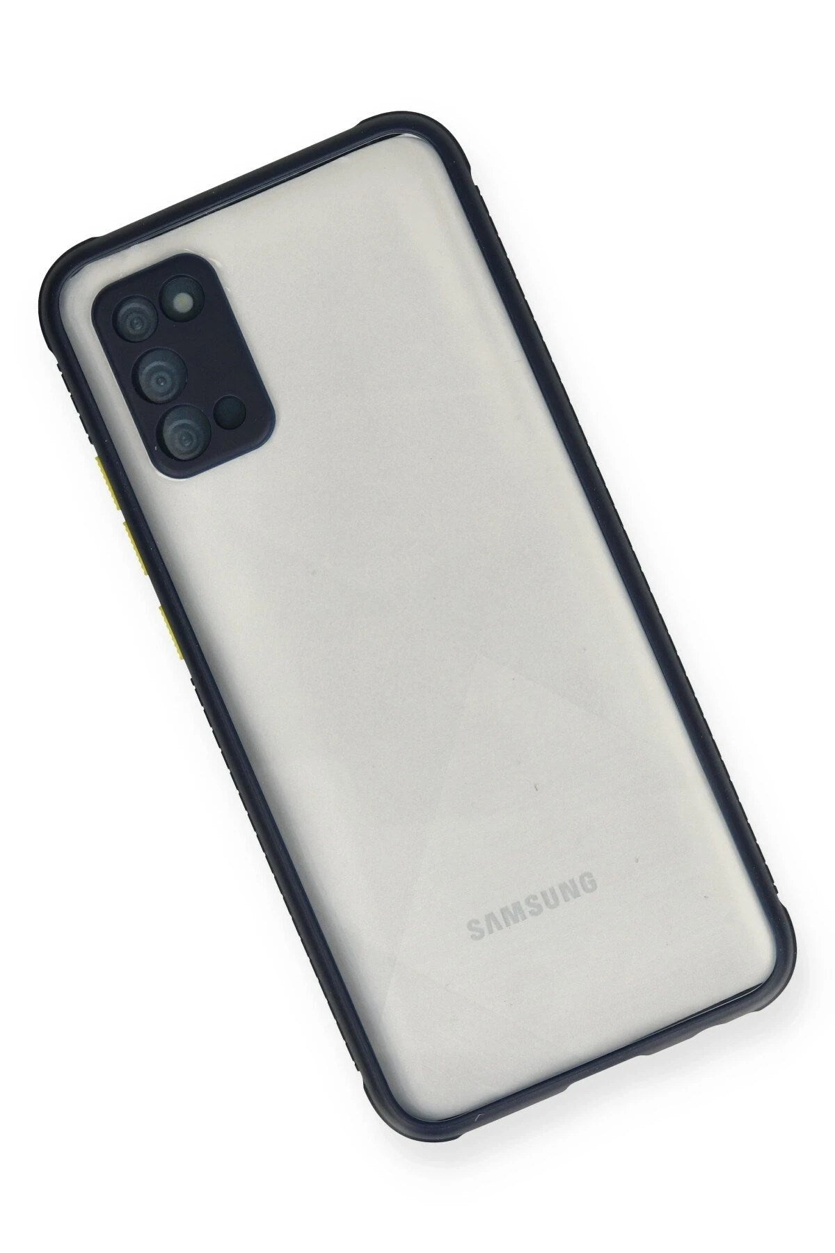 Mey İthalat® Samsung Galaxy A02S Kılıf Miami Şeffaf Silikon - Lacivert