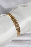 Mey İthalat® 316L Çelik Gold Renk 3'lü Kadın Bileklik
