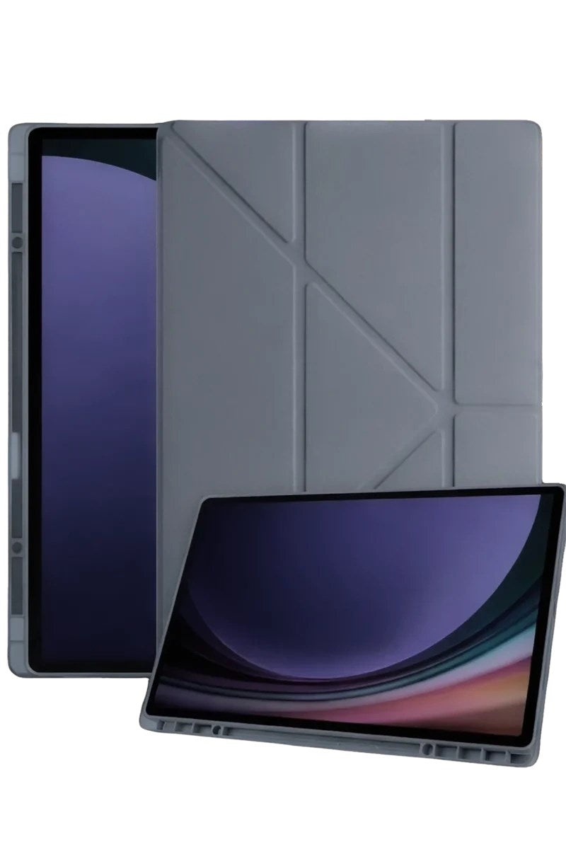 Mey İthalat® Samsung Galaxy X730 Tab S11 Kalemlikli Mars Tablet Kılıfı - Koyu Gri