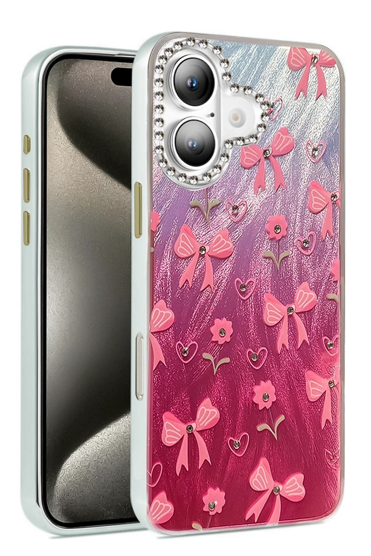 Mey İthalat® iPhone 16 Kılıf Blade Aynalı Desenli Kapak - Desen 3