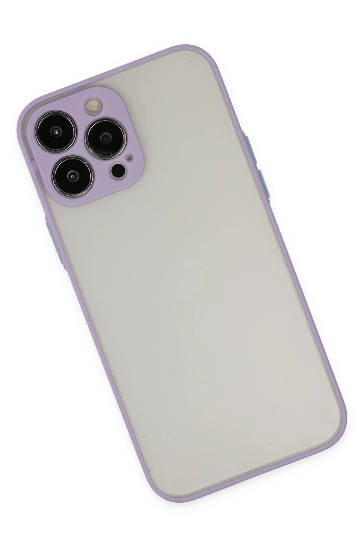 Mey İthalat® iPhone 14 Pro Max Kılıf Montreal Silikon Kapak - Mor