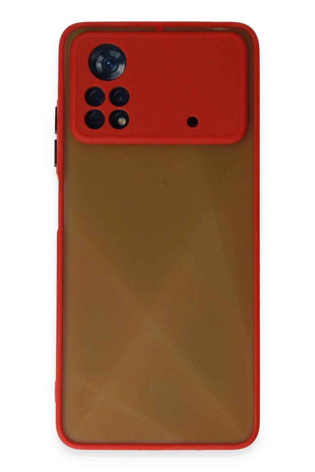 Mey İthalat® Poco X4 Pro 5G Kılıf Montreal Silikon Kapak - Kırmızı