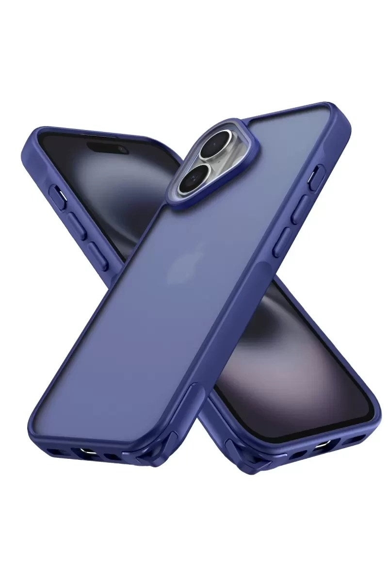 Mey İthalat® iPhone 16 Kılıf Elegant Kapak - Lacivert