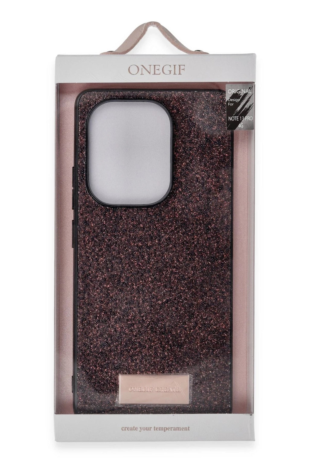 Mey İthalat® Redmi Note 13 Pro 4G Bright Simli Kapak - Derin Mor