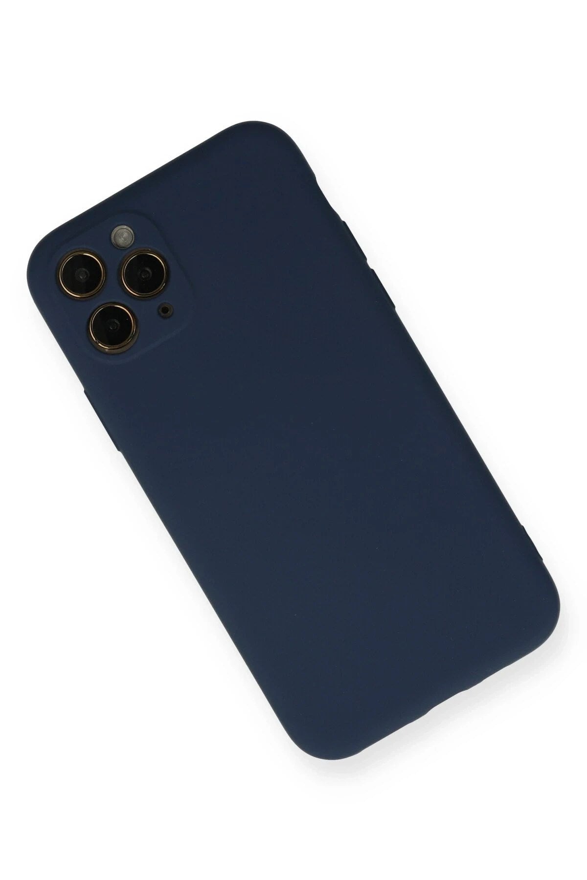 Mey İthalat® iPhone 11 Pro Kılıf Nano içi Kadife Silikon - Lacivert