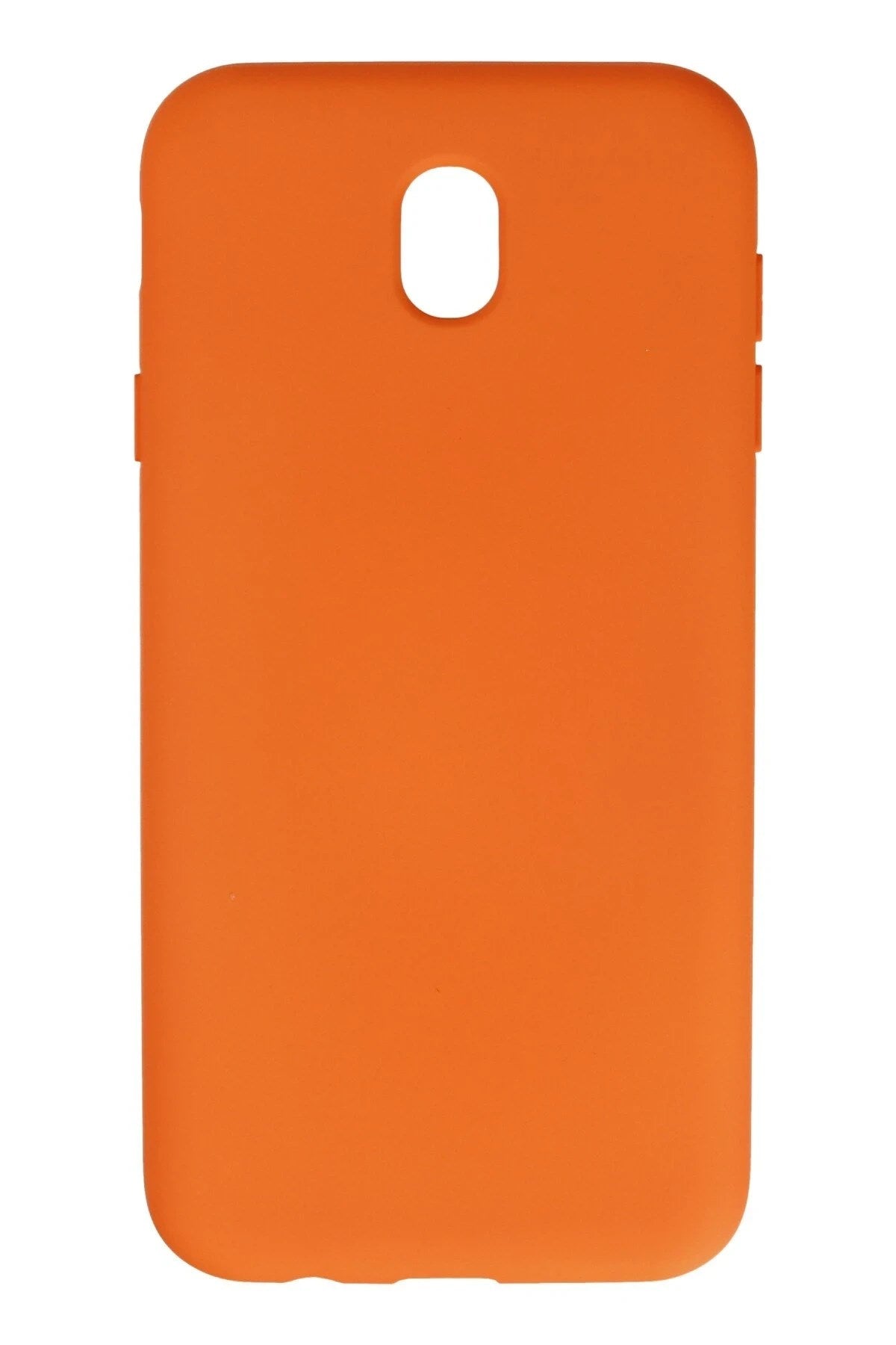 Mey İthalat® Samsung Galaxy J7 Pro / J730 Kılıf Nano içi Kadife Silikon - Turuncu