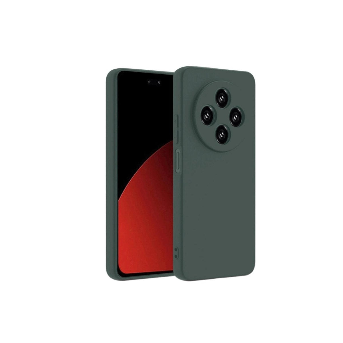 Mey İthalat® Redmi 14C Kılıf First Silikon - Koyu Yeşil