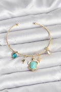 Mey İthalat® Caretta Caretta Charmlı Gold Renk Kadın Bileklik