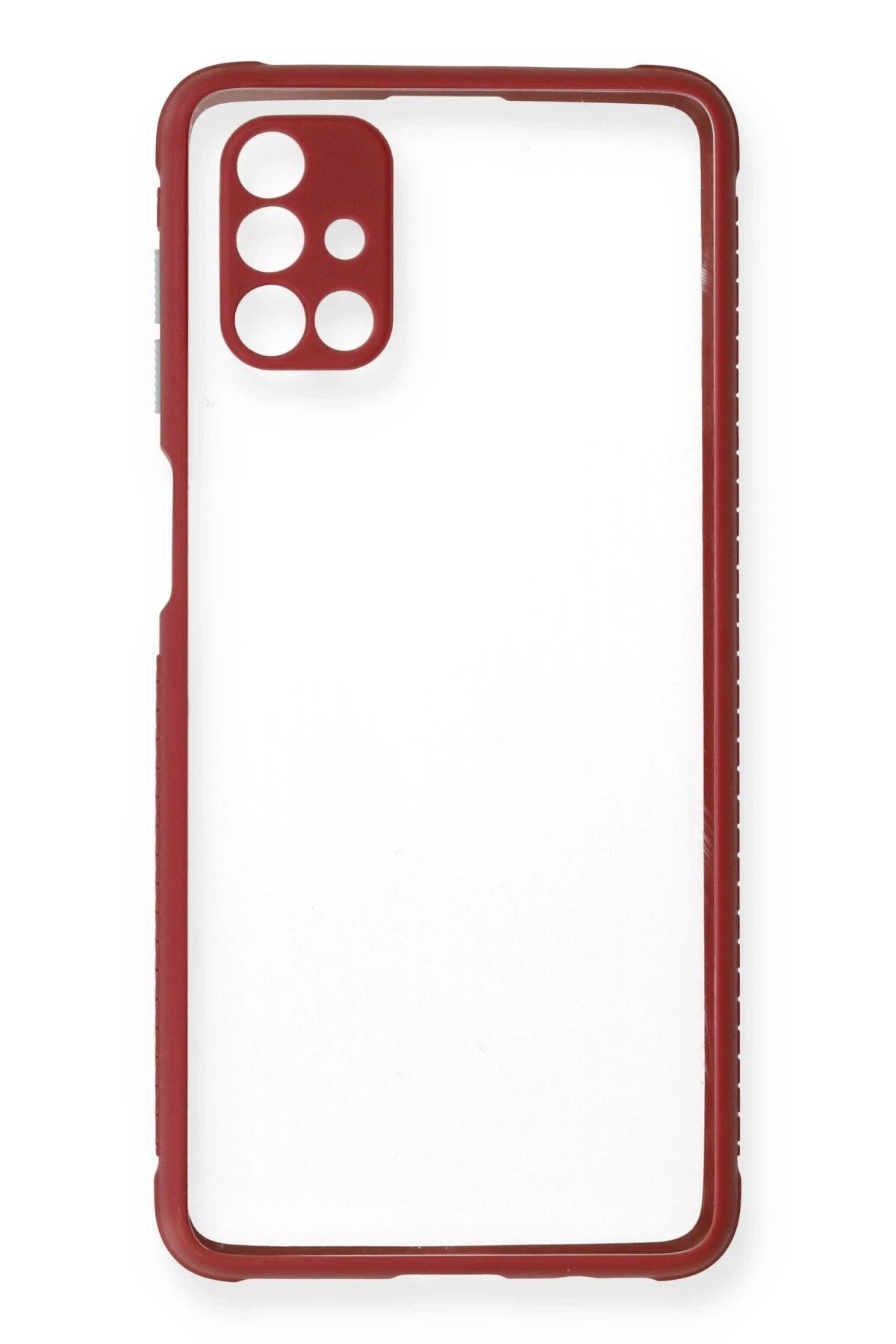 Mey İthalat® Samsung Galaxy M51 Kılıf Miami Şeffaf Silikon - Fuşya