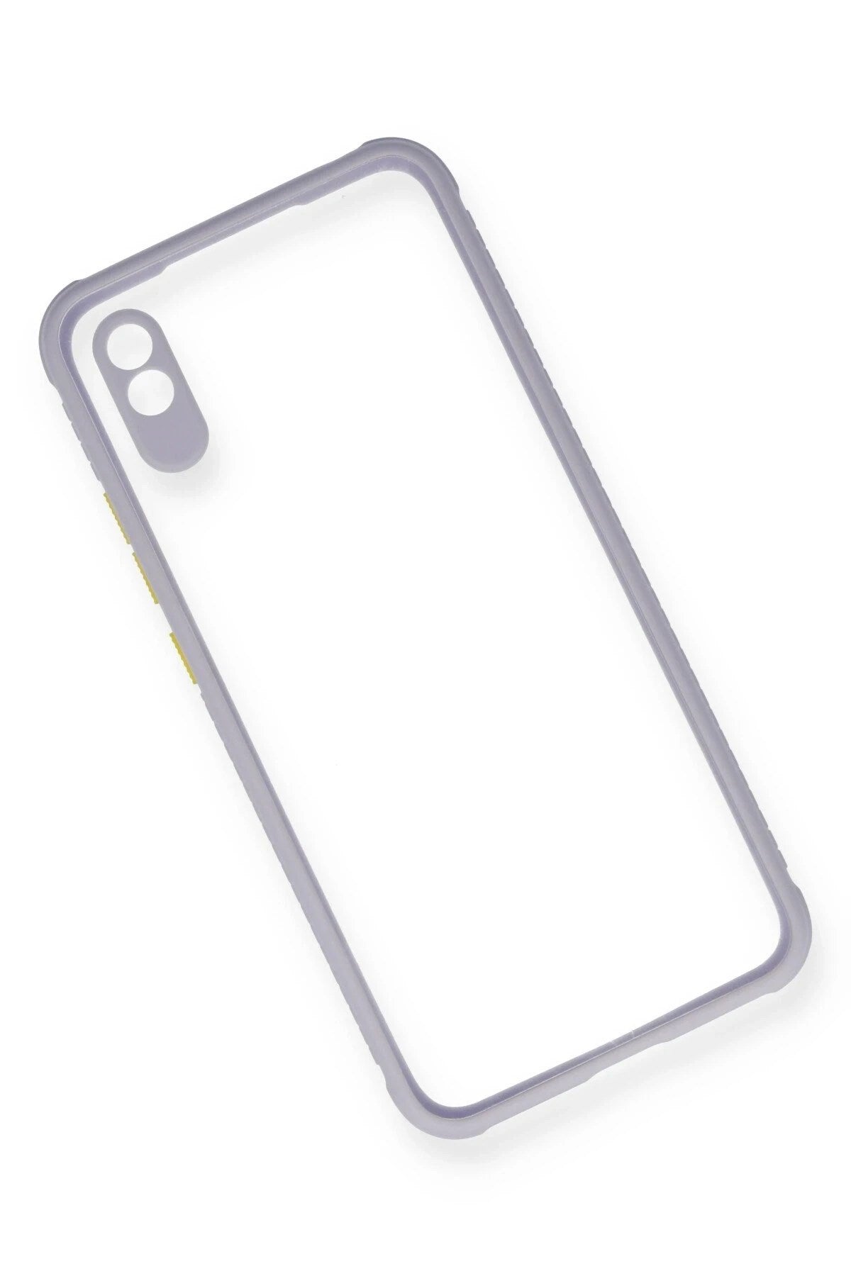 Mey İthalat® Redmi 9A Kılıf Miami Şeffaf Silikon - Lila