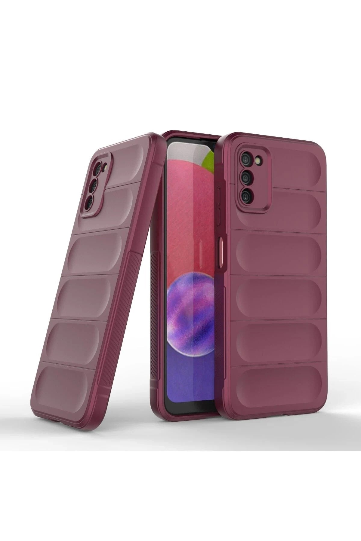 Mey İthalat® Samsung Galaxy A03S Kılıf Optimum Silikon - Bordo