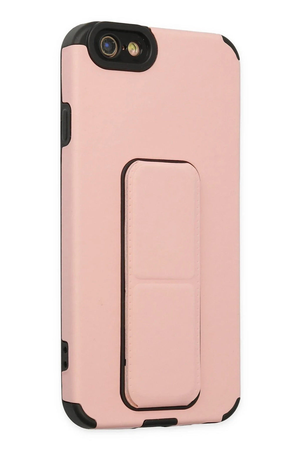 Mey İthalat® iPhone 6 Kılıf Mega Standlı Silikon - Pudra