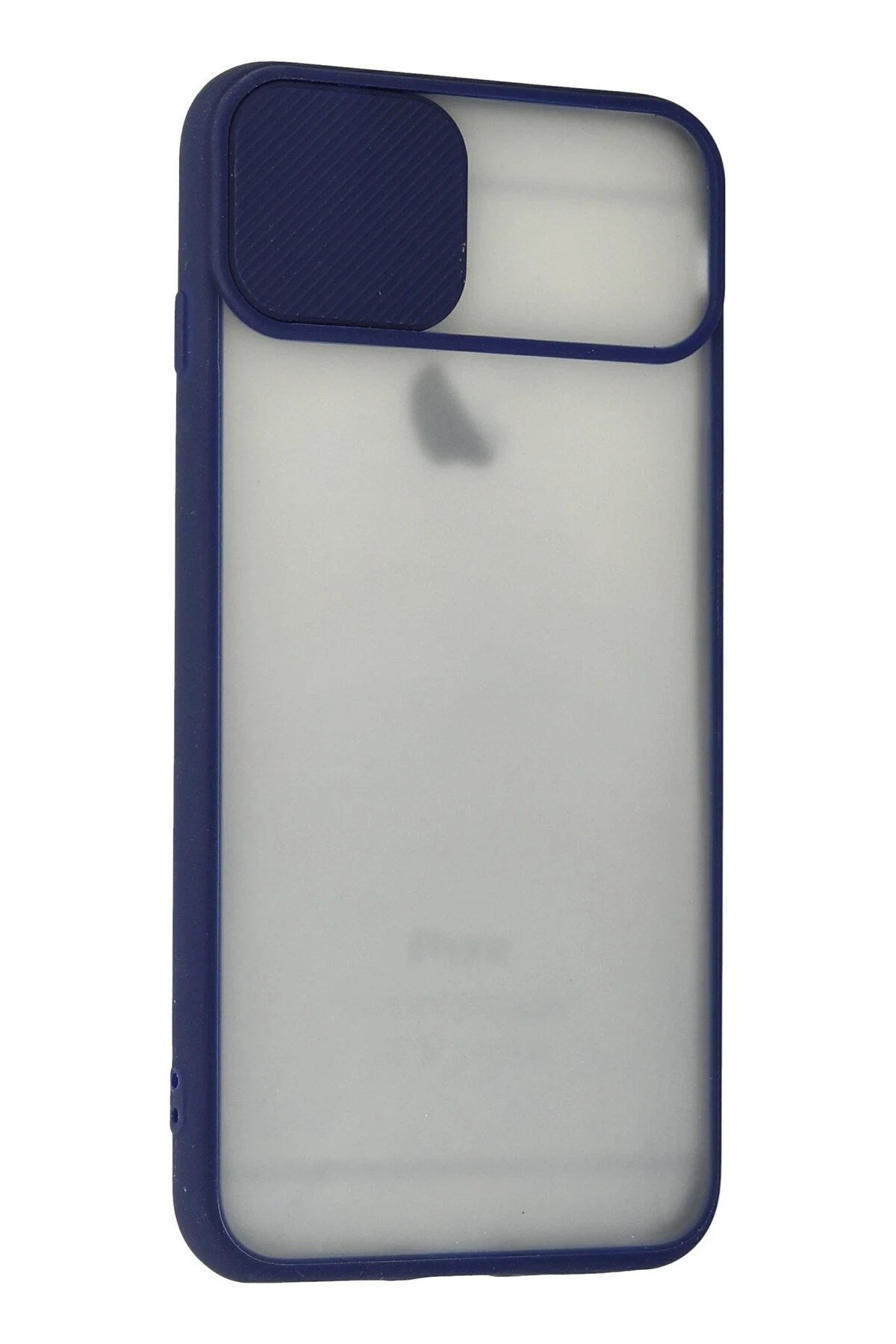Mey İthalat® iPhone 6 Plus Kılıf Palm Buzlu Kamera Sürgülü Silikon - Lacivert