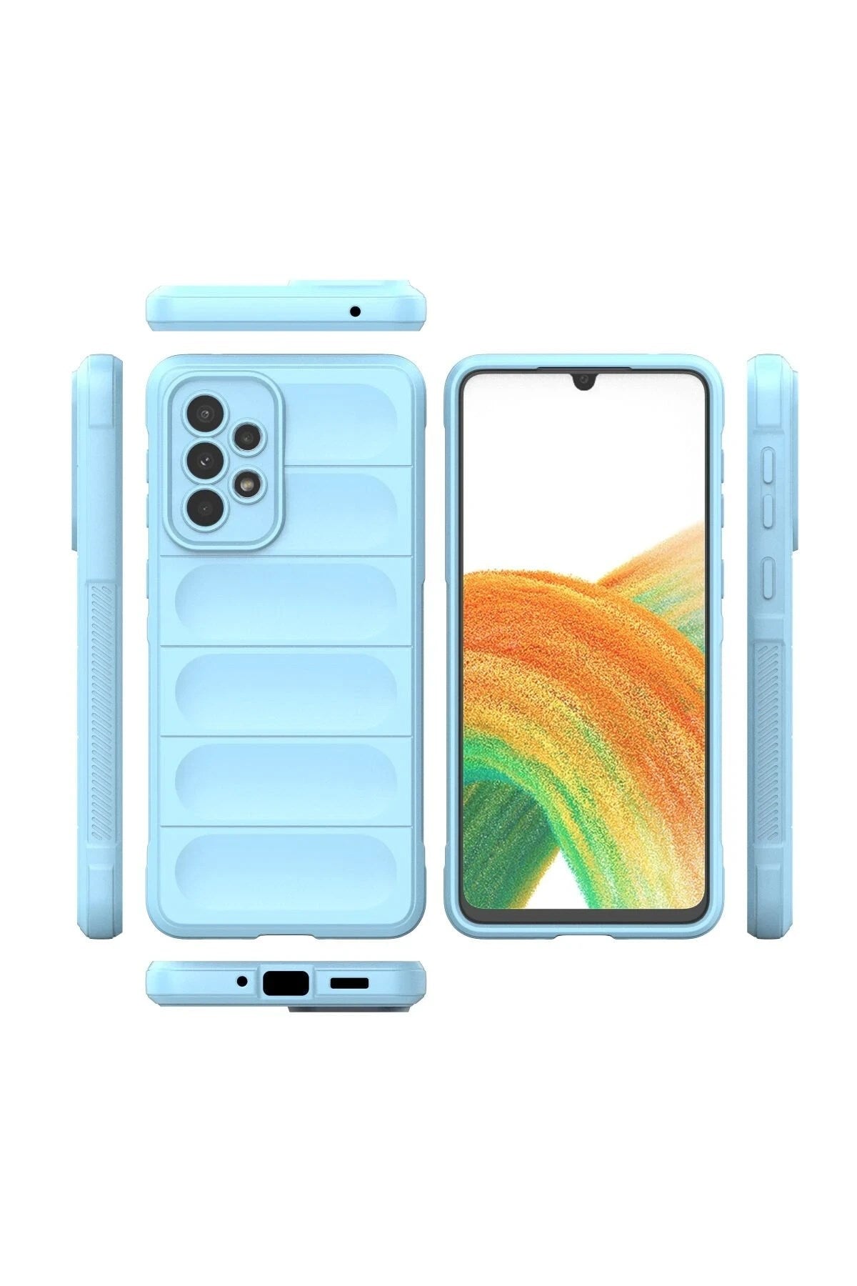 Mey İthalat® Samsung Galaxy A33 5G Kılıf Optimum Silikon - Sky Blue
