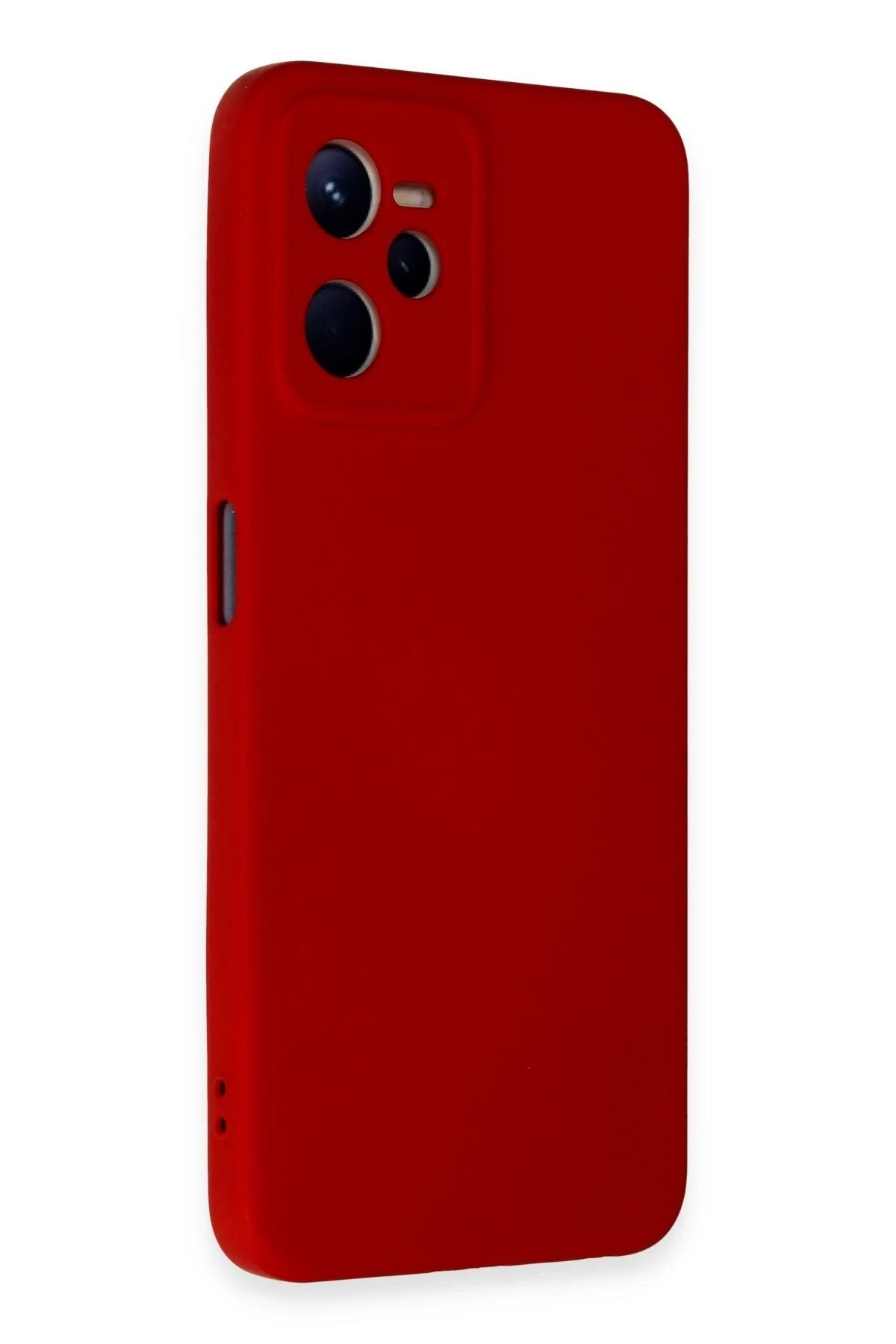 Mey İthalat® Realme C35 Kılıf Nano içi Kadife Silikon - Kırmızı