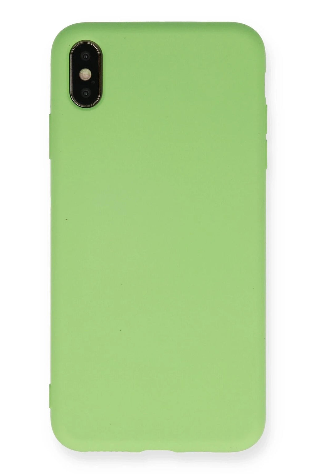 Mey İthalat® iPhone XS Max Kılıf Nano içi Kadife Silikon - Açık Yeşil