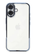 Mey İthalat® iPhone 16 Plus Kılıf Lensli Silikon - Açık Mavi