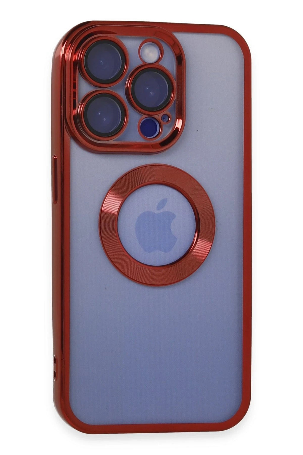 Mey İthalat® iPhone 15 Pro Kılıf Slot Silikon - Kırmızı